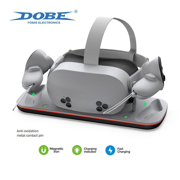 DOBE Original Charging & Storage Dock for Meta Quest 3/3S VR Headset & Controllers - All-in-One Charging Station with Organizer Stand, Universal Compatibility