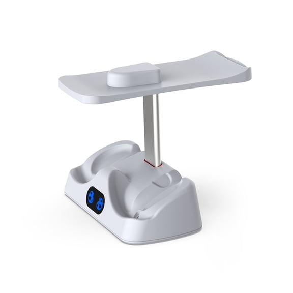 DOBE PSVR2 Charging & Storage Stand, Dual Controller Charger Dock with VR Headset Holder, Smart LED Indicator Charging Station