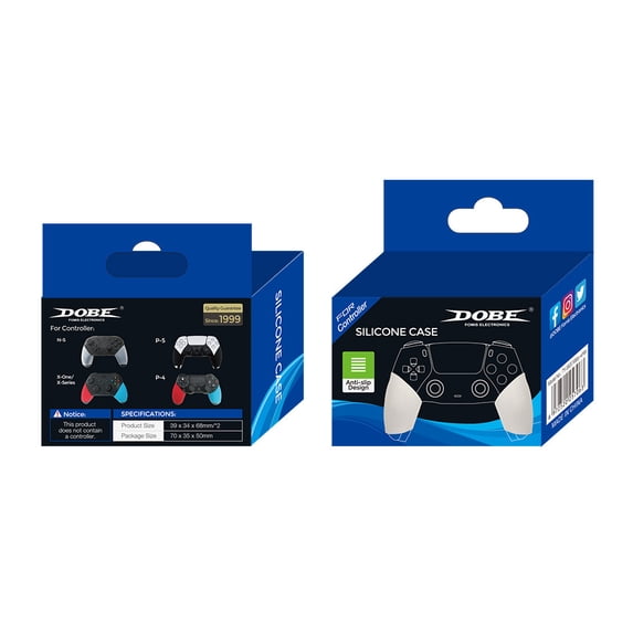 DOBE Universal Gaming Controller Silicone Case - Anti-Slip Jelly Cover ...