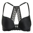 thumbnail image 1 of Women's Push Up Bra Racerback Front Closure Bras Plunge Underwire Tshirt Padded Lace, 1 of 7