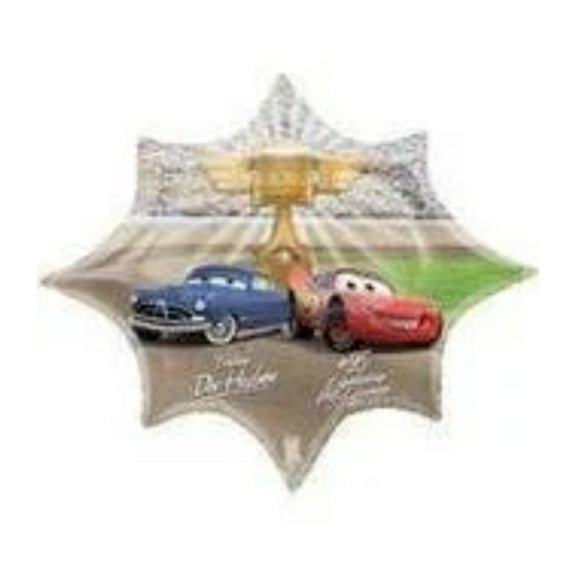 DOC and MCQUEEN PISTON Cup Balloon  Large Foil Mylar Balloon  Party Supplies Decorations Foil Mylar Balloon