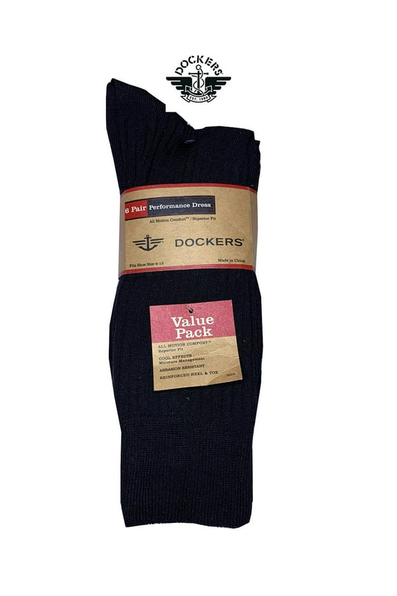 Men's 6-Pack Dress Casual Socks "PERFORMANCE & HIGH QUALITY & ENHANCED"