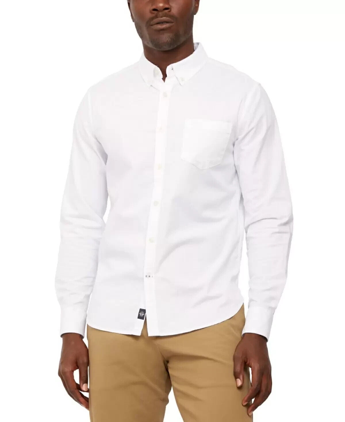 dockers fitted dress shirts Men's Slim Fit 2 Button Collar Shirt – Dockers® main image 1