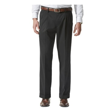 DOCKERS Mens Black Pants W42/ L30