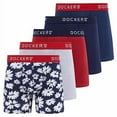 thumbnail image 1 of DOCKERS Mens Boxer Briefs Breathable Cotton Underwear for Men Pack of 5, 1 of 7