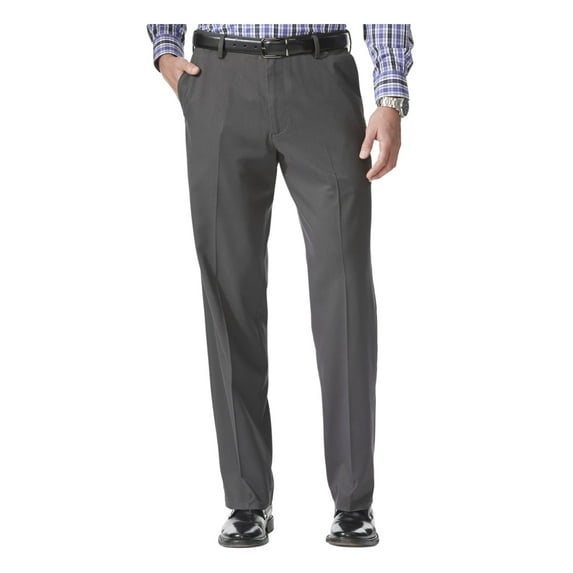 DOCKERS Mens Gray Classic Fit Stretch Pants W36/ L30