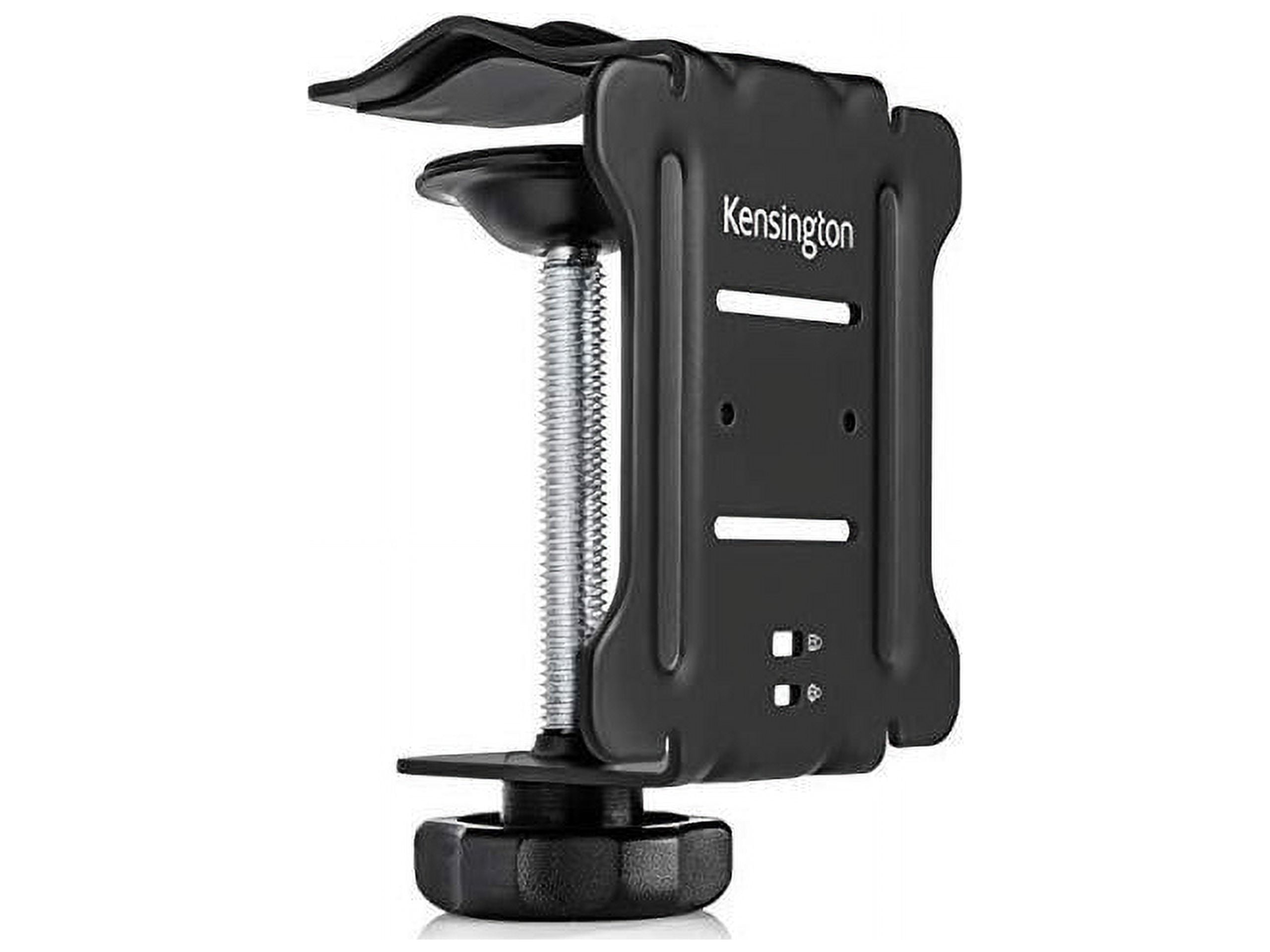 Black Adjustable Desk Mounting Bracket for Docking Stations