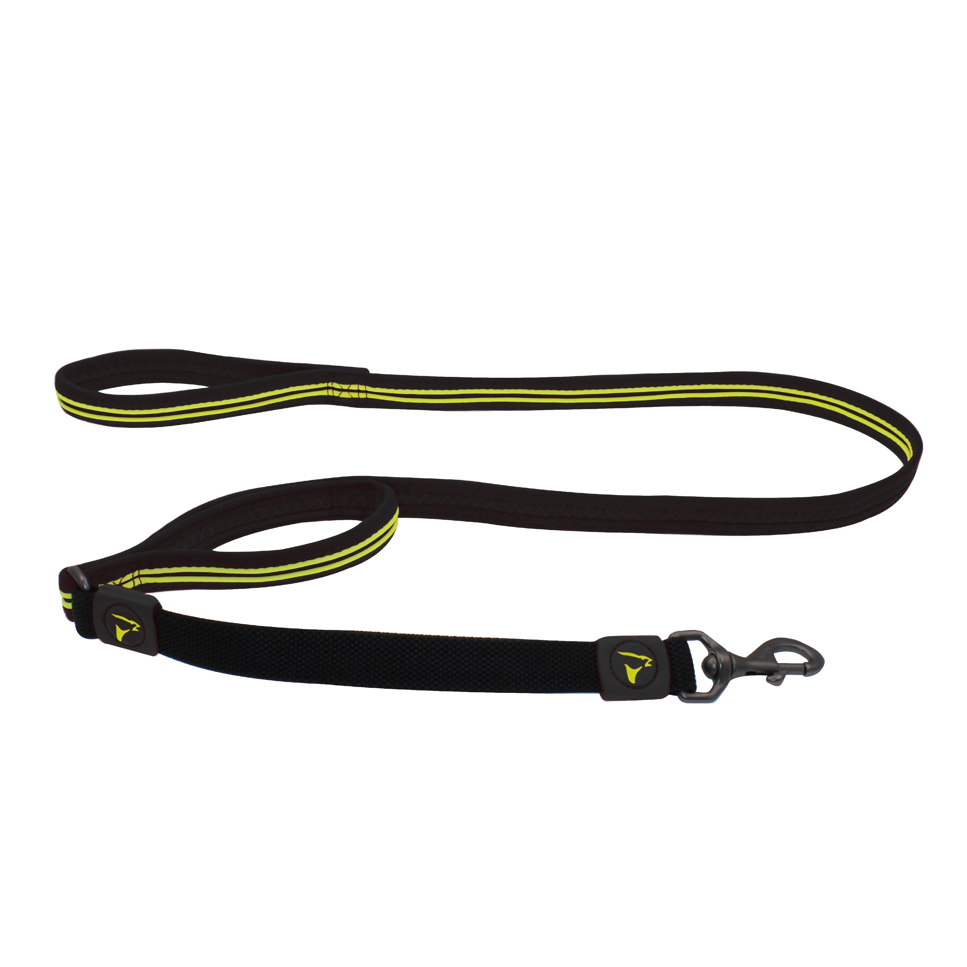 DOCO Solar Shock Absorbing Reflective Mesh Bungee Leash with Double, Traffic Handle for Walking and Training of Small, Medium and Large Dogs