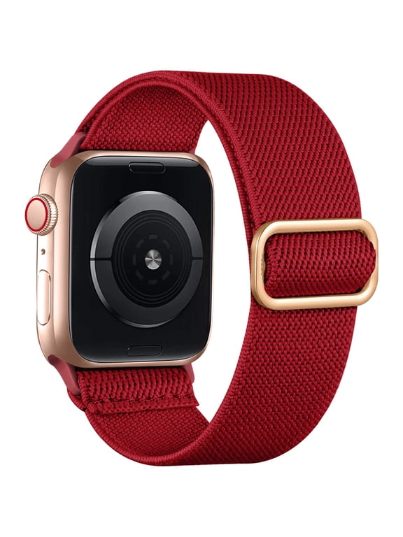 Sport Nylon Loop Bands Compatible with Apple Watch Bands 40mm 44mm 45mm 38mm 41mm 42mm 46mm 49mm for Women Men, Adjustable Braided Straps for iWatch Series 11/10/9/8/7/6 SE/Ultra 3 2 1
