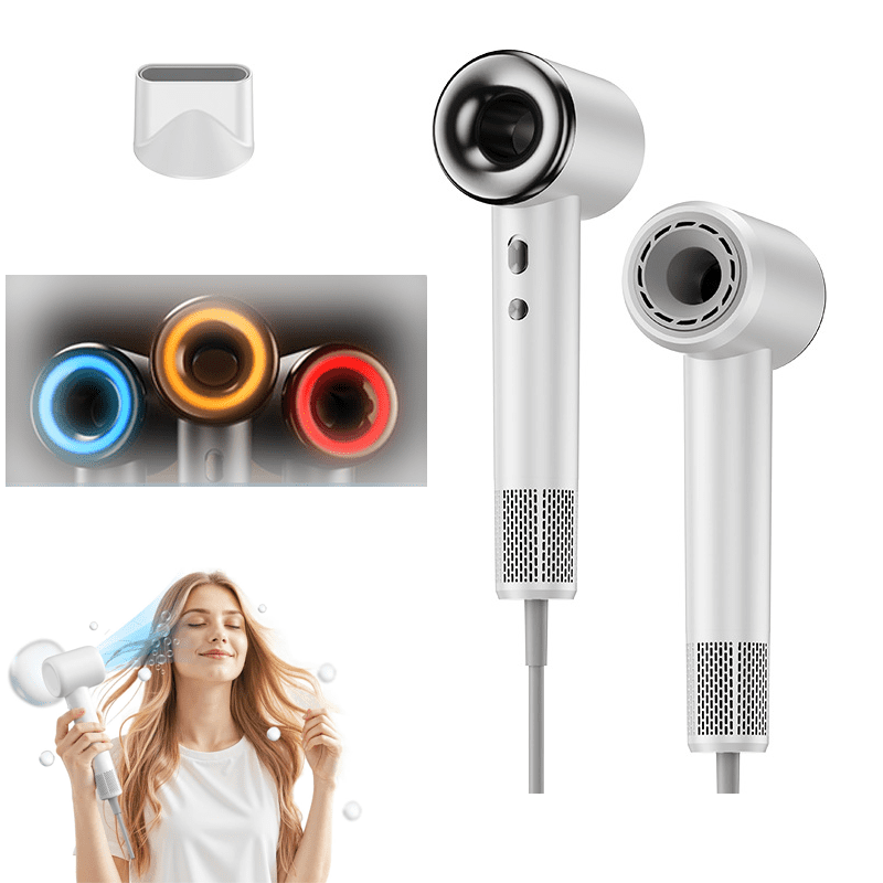 DOCRELD Hair Dryer,Ionic Hair Dryer,110,000 RPM Low Noise Thermo ...