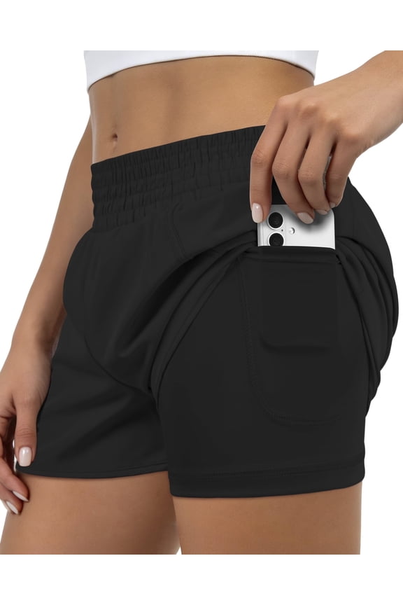 Running Shorts for Women High Waisted Elastic Fitness Clothing with Pockets Athletic Shorts for Women