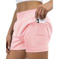 thumbnail image 1 of DOCVIT Running Shorts for Women High Waisted Elastic Fitness Clothing with Pockets Athletic Shorts for Women, 1 of 6