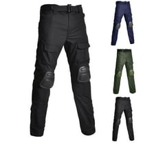 DODADAWANJ Active Fit Cargo Pants for Men with Knee Pads Expandable Waist Breathable Tactical Pants with Multi Pockets Big and Tall Construction Pants for Workout Climbing Hiking