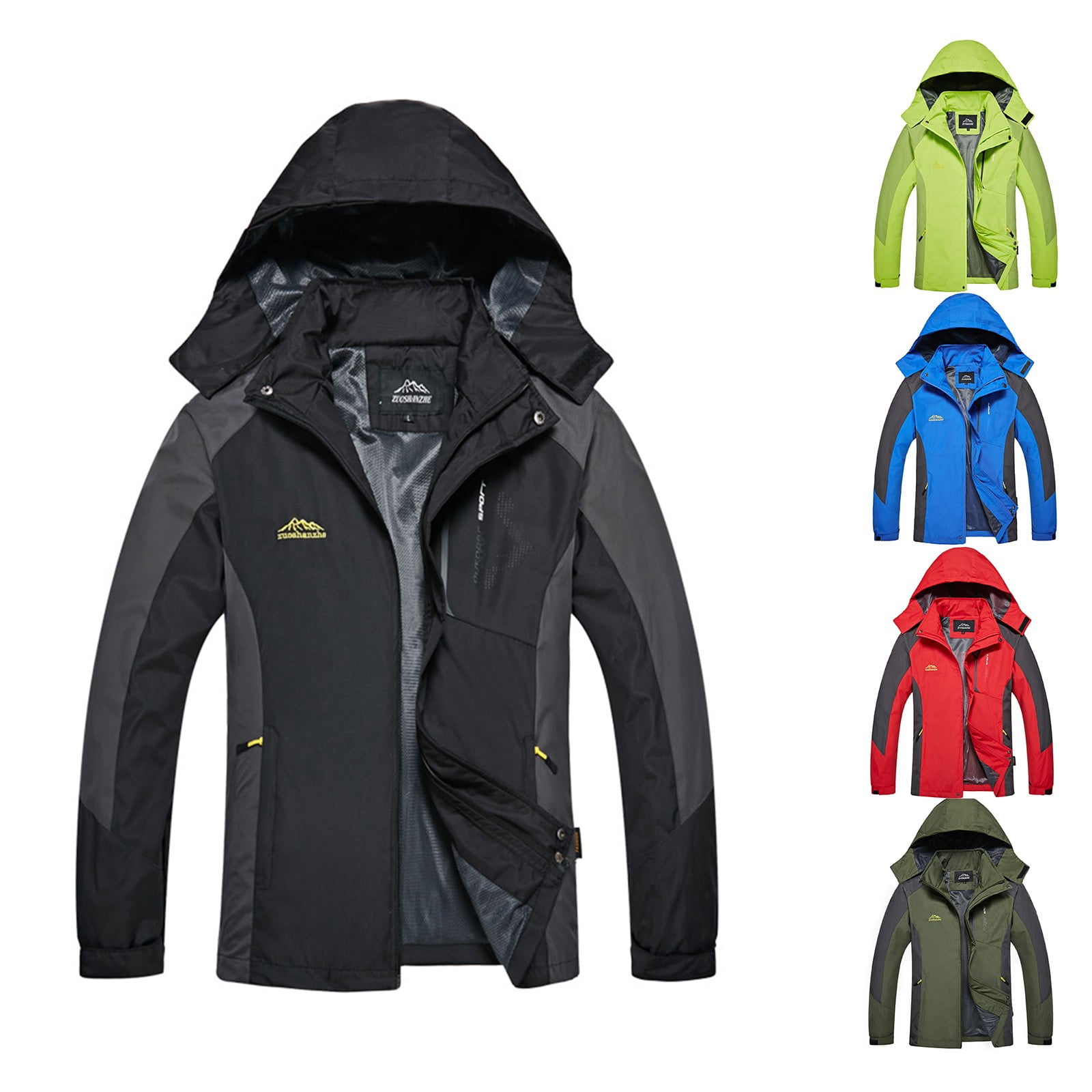 Men's Lightweight Zip Up Hooded Jacket