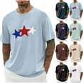 thumbnail image 1 of DODADAWANJ Big and Tall Mens 4th of July Tshirts Funny Red White and Blue Graphic Tees Independence Day Short Sleeve Crew Neck T Shirts XXXXXL, 1 of 6