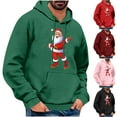 thumbnail image 1 of DODADAWANJ Christmas Funny Hoodie for Men Santa Claus Graphic Pullover Hoodies Hooded Drawstring Sweatshirt for Funny Christmas Gifts S, 1 of 5