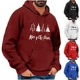 thumbnail image 1 of DODADAWANJ Christmas Hoodies for Men Xmas Tree Graphic Hooded Sweatshirt Loose Pullover Hoodie for Mens Christmas Gifts L, 1 of 5