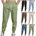 thumbnail image 1 of DODADAWANJ Cotton Sweatpants Men with String Big and Tall Drawstring Elastic Waist Sweatpant with Pockets Loose Fit Workout Joggers Pants Coffee M, 1 of 10
