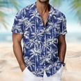 thumbnail image 1 of DODADAWANJ Hawaiian Shirts for Men Big and Tall Short Sleeve Casual Shirt Button Down Beach Vacation Tropical Print Clothes S, 1 of 8