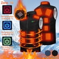 thumbnail image 1 of DODADAWANJ Men's Heated Vest Zip Up Electric Heating Vests Winter Warm Heated Waistcoat 15 Heating Zones Big and Tall Athleisure Heated Jacket (Battery Pack Not Included) XL, 1 of 6
