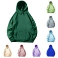 thumbnail image 1 of DODADAWANJ Mens Hoodie Sweatshirts Oversized Long Sleeve Hooded Pullovers Loose Fitted Drawstring Hoodies Solid Color Casual Fall Hoodies with Pocket White M, 1 of 7