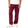 thumbnail image 1 of DODADAWANJ Mens Sweatpants Open Bottom Straight Sweatpant Casual Drawstring Elastic Sweat Pants with Multi Pockets Wine XXXL, 1 of 9