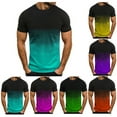 thumbnail image 1 of DODADAWANJ Mens T Shirts Graphic Tees Big and Tall Short Sleeve Tshirts Gradient Round Neck T Shirt Summer Casual Pullove Tops for Men Purple S, 1 of 4