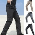 thumbnail image 1 of DODADAWANJ Tactical Pants for Men Stretch Wide Leg Military Pants Big and Tall Comfort Waist Trousers Solid Color Workout Trainning Pant Black L, 1 of 5