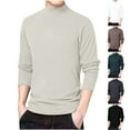 thumbnail image 1 of DODADAWANJ Turtleneck Shirts for Men Long Sleeve Fall Winter Shirt Casual Thermal Turtle Neck Tops Big and Tall Shirts for Men Green XXL, 1 of 6