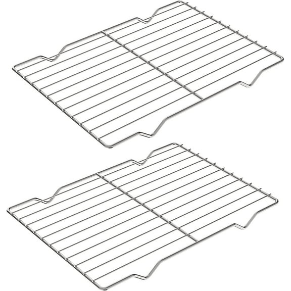 DODAMOUR 2 Pack 8" x 11" Cooling Rack for Baking, Stainless Steel Grill Rack, Baking Rack for Baking Cooking Roasting Oven Use