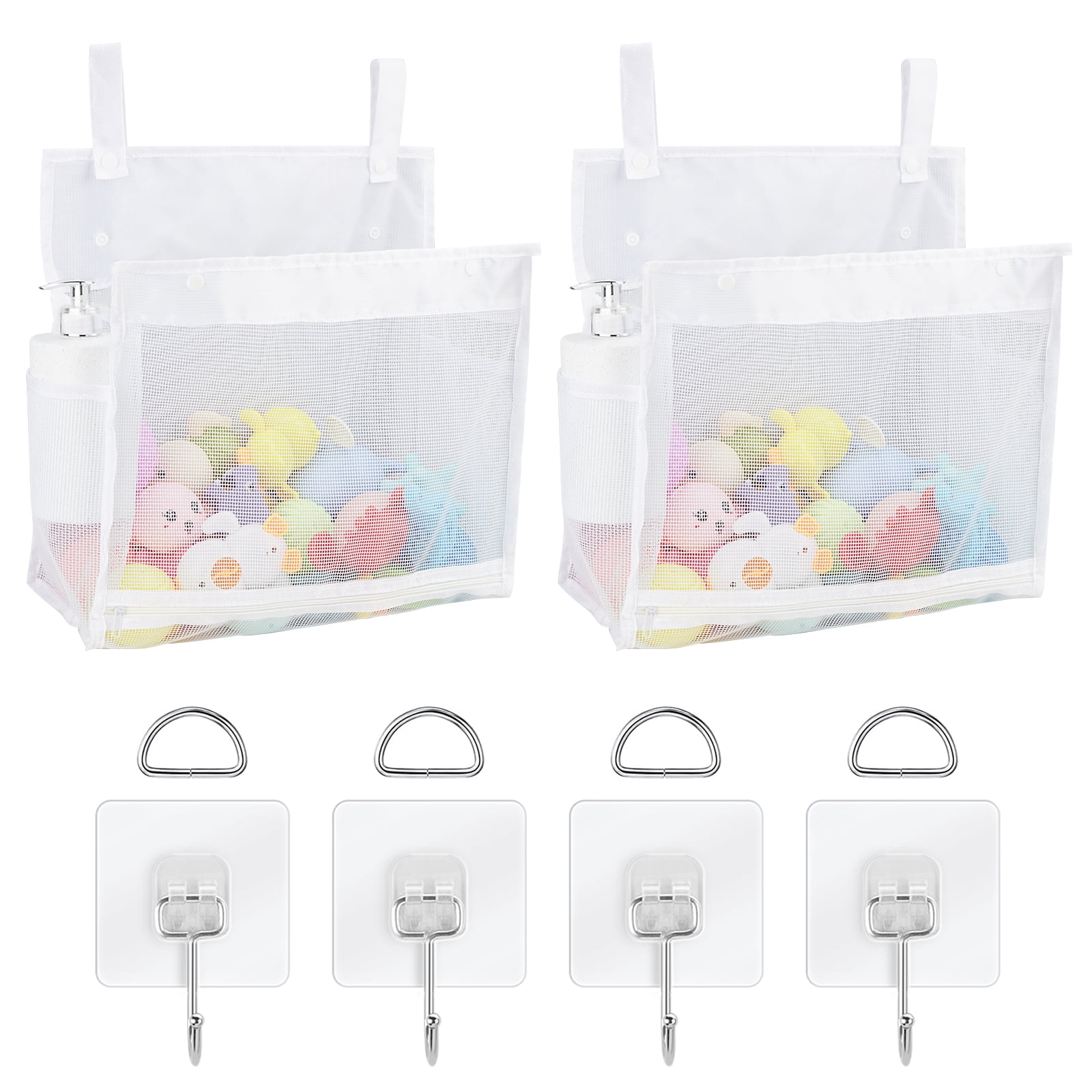 DODAMOUR 2 Pack Mesh Bath Toys Organizer, Kids Bathroom Toy Storage ...