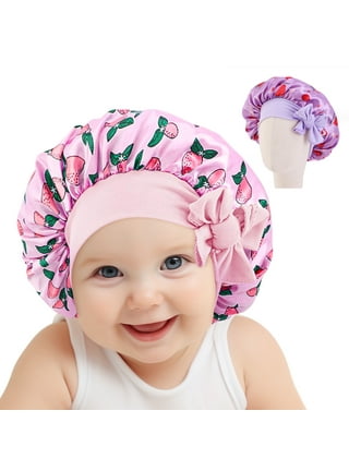 Red Satin Hair Bonnet kids / Children's Size 3-7 Years reversable Satin  Night Sleep Cap 