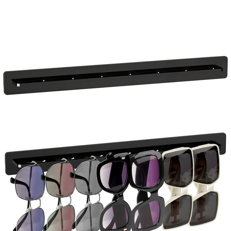 DODAMOUR 2-Pack Wall-Mounted Acrylic Sunglasses Organizer, Hanging