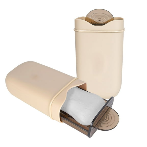 DODAMOUR 2 Pack Travel Soap Case, Portable Soap Container with Draining Tray, Plastic Cute Soap Dish, Bar Travel Soap Holder for Traveling, Camping, Outdoor, Gym, Bathroom (Khaki)