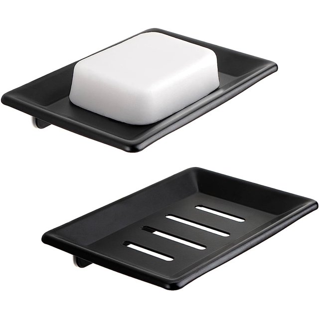 DODAMOUR 2 Pcs Soap Dish for Shower Wall, Stainless Steel Soap Bar Soap