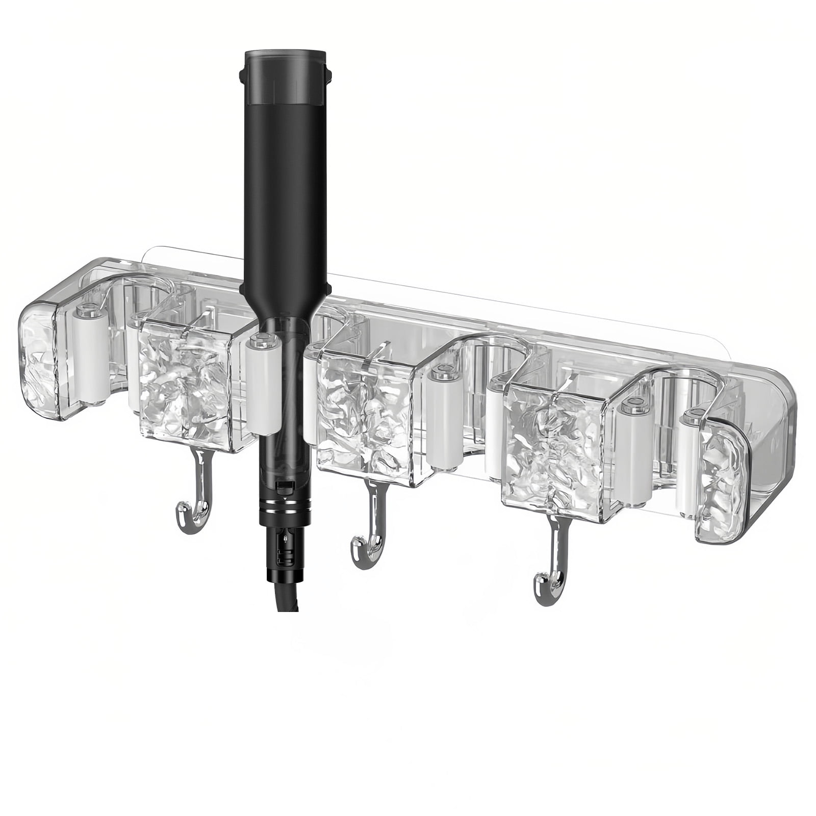 DODAMOUR 4 Bayonet Curling Iron Holder with 3 Hook, Wall Mount ...