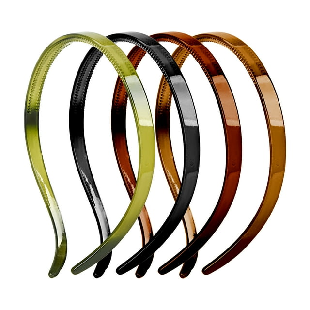 DODAMOUR 4 Pack Plastic Plain Headbands for Women, Headband Designed