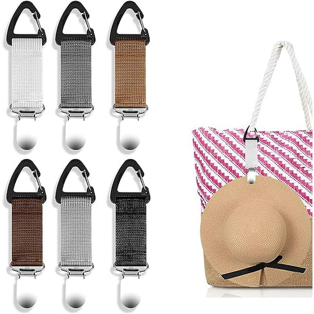 DODAMOUR 6 Pack Hat Clip for Travel on Bag, Elastic Hat  display picture 1