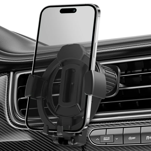 DODAMOUR ABS Plastic Air Vent Phone Holder for Car, Multifunctional Mobile Phone or Cup Holder, Adjustable Phone Holder for Car Vent (Black)
