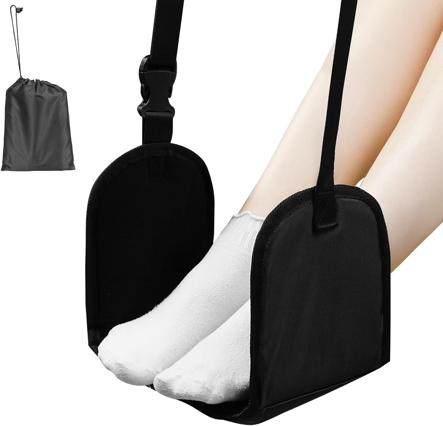 DODAMOUR Airplane Foot Rest, Airplane Travel Foot Hammack, Portable