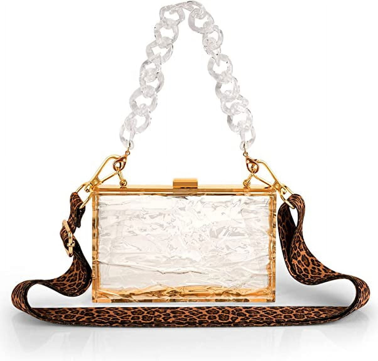 Clear square clutch hot sale