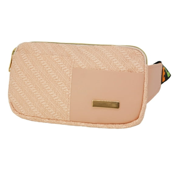 DODAMOUR Crossbody Fanny Pack, Sport Waist Pack with Adjustable Fashionable Strap, Waist Wallets Belt Bag for Women (Pink)