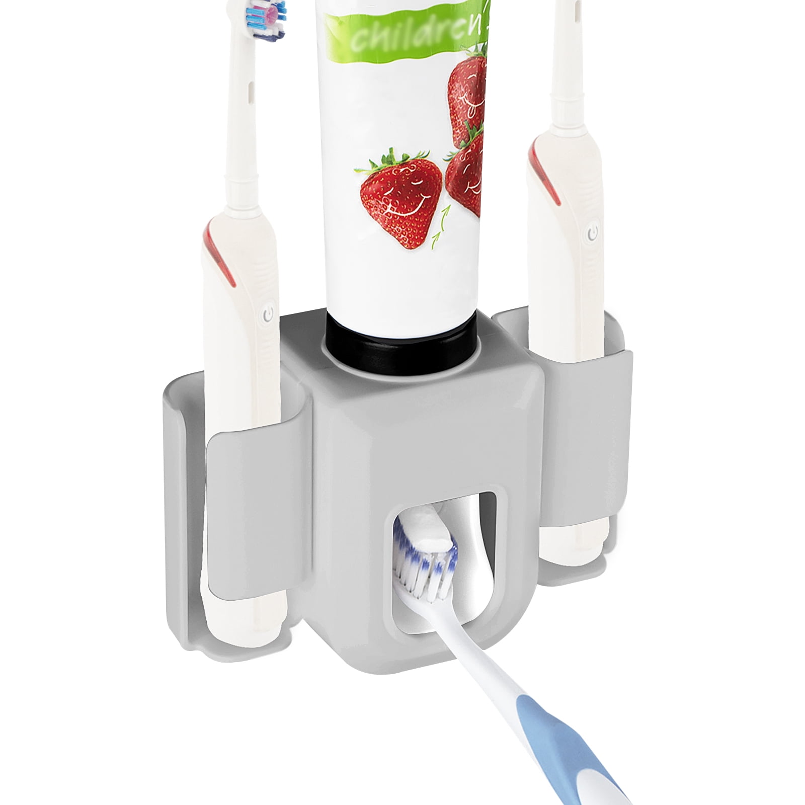 DODAMOUR Toothbrush Holder, Wall Mounted Automatic Toothpaste Dispenser