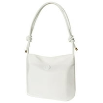 DODAMOUR Tote Bag for Women, Casual Nylon Shoulder Bag Weekender Bag, Crossbody Handbag for Work School Gym Beach Travel Shopping (White)