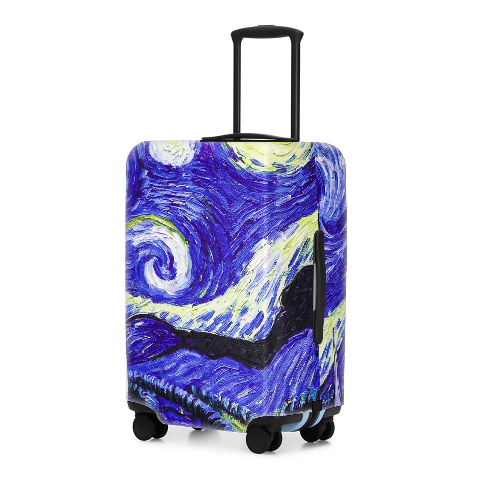 Drawn Cloud Pattern Print Luggage Cover Protector main image 1