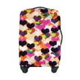 thumbnail image 1 of DODAMOUR Durable Polyester Washable XL Travel Luggage Cover, Fits 26-28 Inch Suitcase, Heart Design, 1 of 7