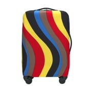 DODAMOUR Travel Luggage Cover Suitcase Protector, Washable Suitcase Cover, Elastic Suitcase Protective Cover (M, Corrugation)