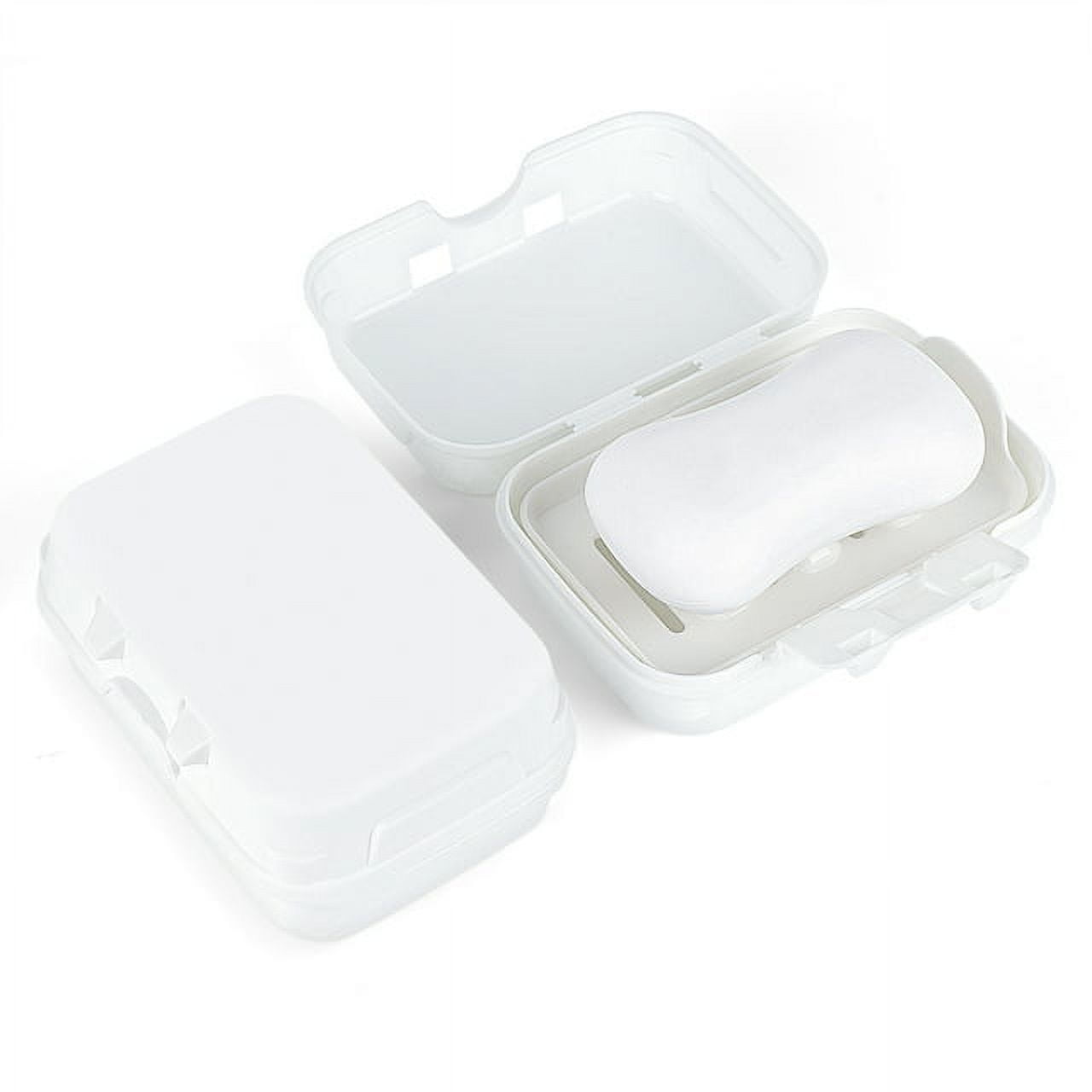 DODAMOUR Travel Soap Case, 2 Pack Portable Soap Box with Leakproof Sealing Clasp, Plastic Bar
