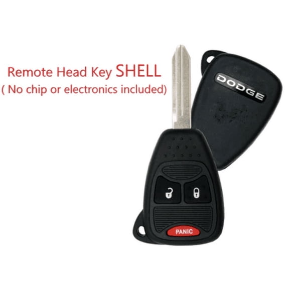 DODGE 3 Button Remote Head Key SHELL CASE OHT M3N VLS