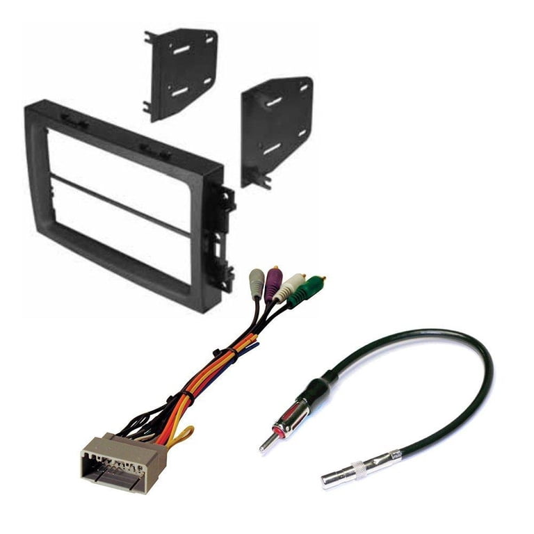 Car Stereo Installation Kit For Dodge Stratus 2002–2006 – Single DIN Mounting Kit With Harness, Antenna Adapter & Pocket